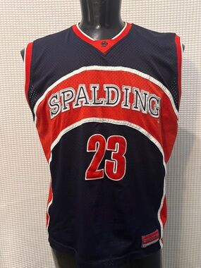 Vintage Spalding Infusion #23 Basketball Jersey Men’s Large Y2K